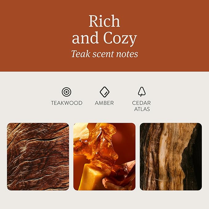 Drift Car Air Freshener - The Original Wood Air Freshener - Car Odor Eliminator - Long Lasting Scent - Auto Accessories - Metal Clip - Essential Oils - Clean Ingredients - Teak Scent Starter Kit