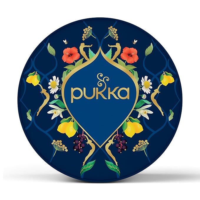 Pukka Luxury Herbal Tea Sampler Box, Organic Tea For Everyday Wellness, Ideal Gift Set for Special Occasions, Holidays, Birthdays & Anniversaries, 90 Teabags, 6 Premium Flavors, Caffeine Free