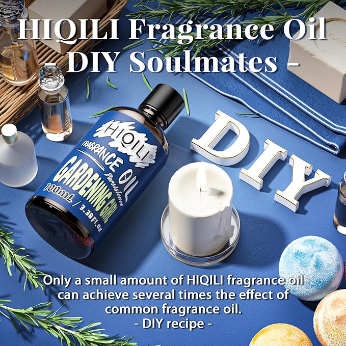 HIQILI Gardening Girl Fragrance Oil 100ml for Diffuser Car Freshies, Clean Fresh Scent for Candle Making Soap Laundry 3.38 Fl Oz