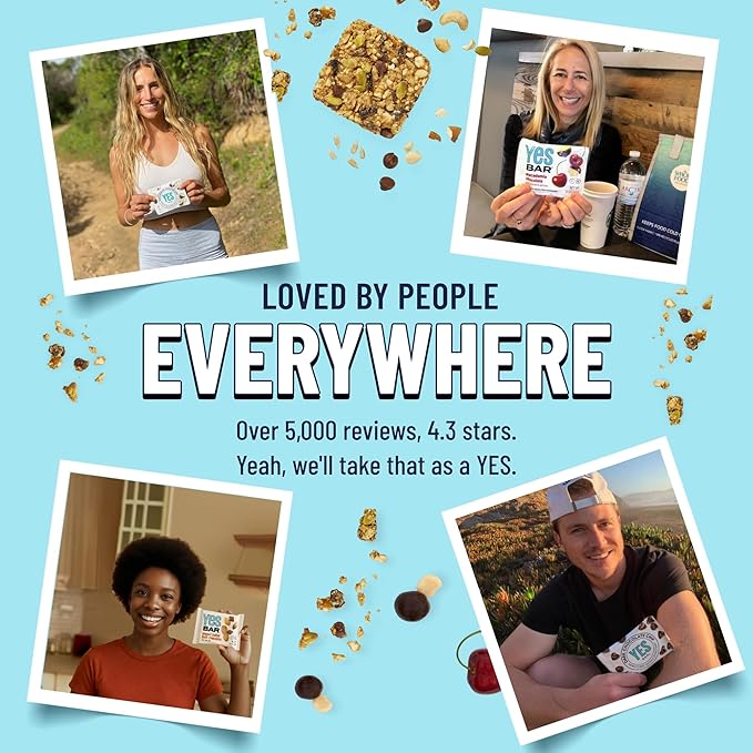 The YES Bar YES Bar – Macadamia Chocolate – Plant Based Protein, Decadent Snack Bar – Vegan, Paleo, Gluten Free, Dairy Free, Low Sugar, Healthy Snack, Breakfast, Low Carb, Keto Friendly (Pack of 6)