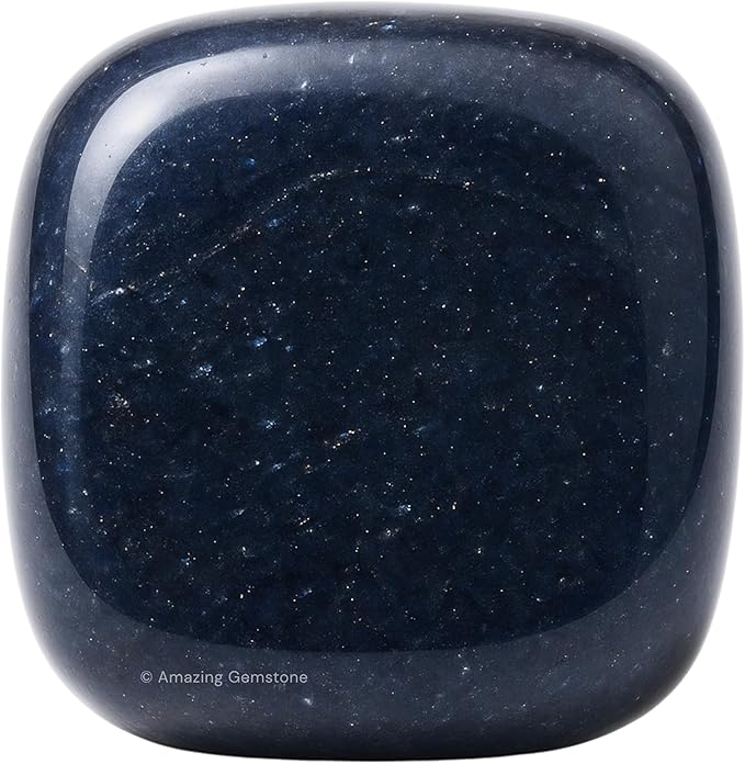 Amazing Gemstone Blue Aventurine Crystals and Healing Stones Tumbled - 1 oz, Natural Healing Stones for Energy Balance, Stress Relief - Premium Polished Gems Rocks for Meditation and Wellness