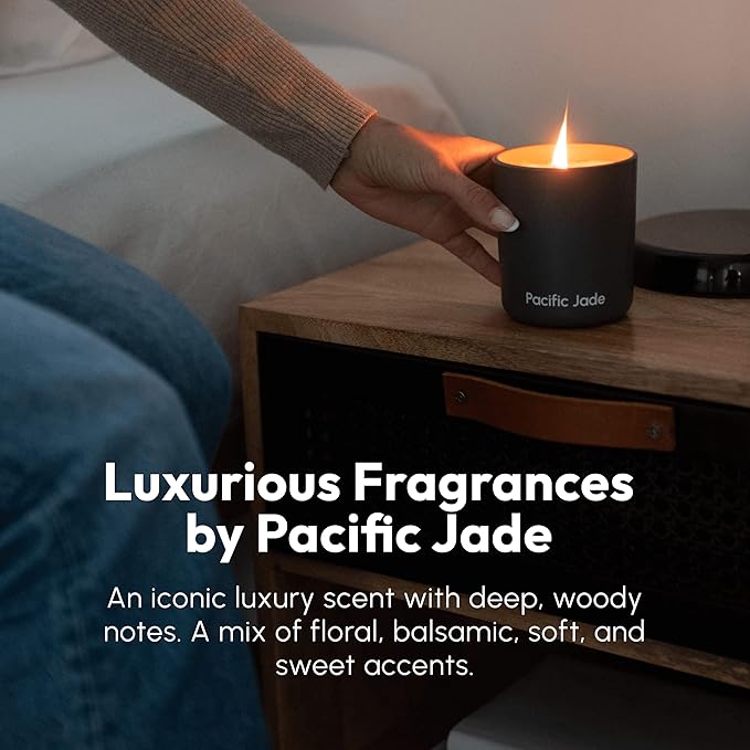 Hand Poured 100% Natural Soy Candle 11oz - Luxury Fragrance in Matte Glass for Home or Gift - Premium Cotton Wick for 60 Hours Burn Time - Woman-Founded Brand (Sunkissed Sandalwood)