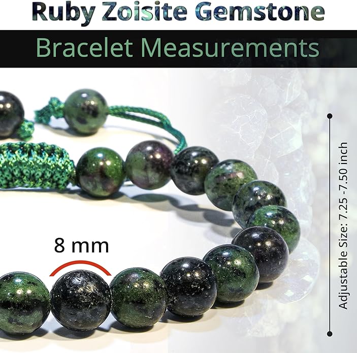 Energy Protection Crystal Handmade Adjustable Bead Bracelet Perfect for Men, Women’s Gift - Gemstone Healing Stretch Bracelet Pulsera Para Hombre Mujer Stocking Stuffer