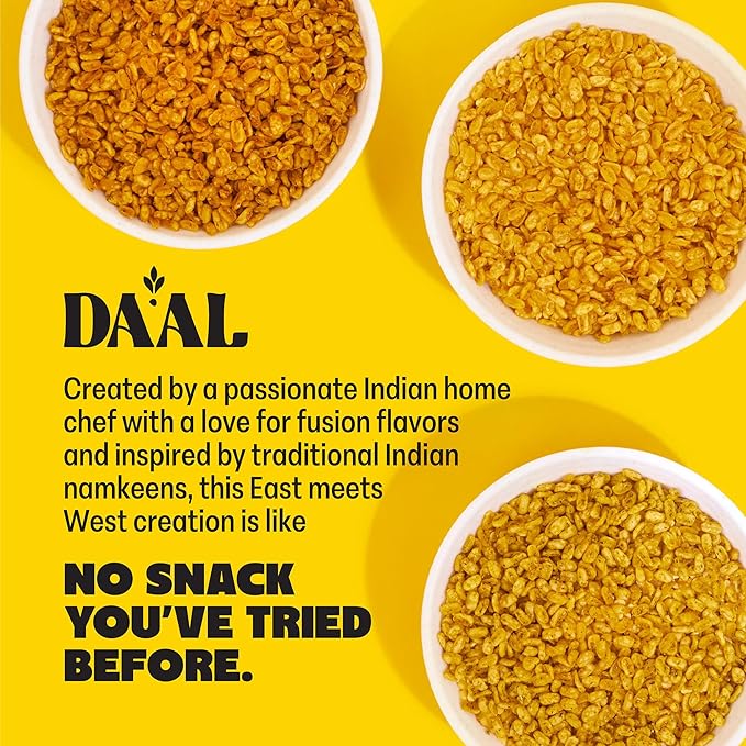 Daal By Keen Crunchy Mung Bean Snacks – Sweet Chili Masala – Plant-Based Protein, High Fiber, Gluten-Free, Nut-Free – Mix into Salads or Enjoy as an On-the-Go Snack – 1 Resealable Pack, 4.76 oz