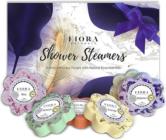 Shower Bombs Aromatherapy - Shower Steamers Vapor Tablets with Natural Essential Oils. Spa Shower, Shower Bath Bombs, Shower Melts for Women, Selfcare Gift for her, Birthday Gift for Women