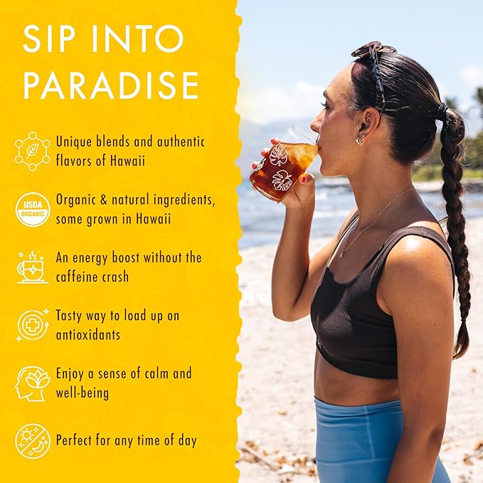 Organic Lemon Chamomile Tea - Caffeine Free Herbal Tea - Supports a Good Night’s Sleep, Calming, Relaxing for Bedtime, Anxiety & Stress, 20 Bags