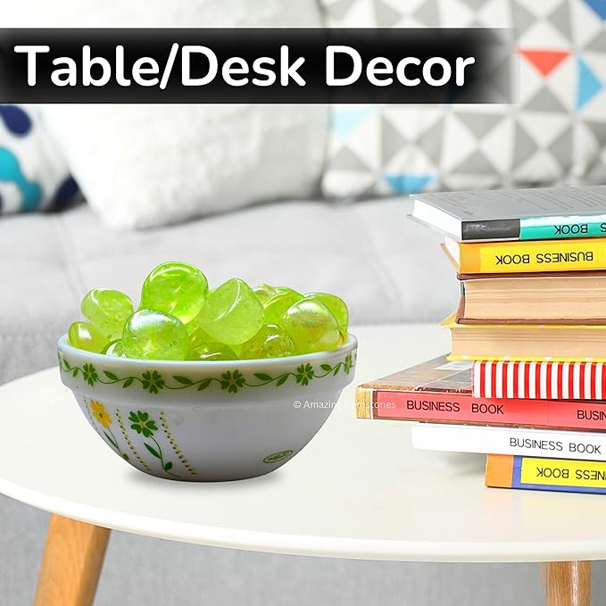 Amazing Gemstone Apple Aura Quartz Crystals and Healing Stones Tumbled - 1 oz, Healing Stones for Energy Balance, Stress Relief - Premium Polished Gems Rocks for Meditation and Wellness