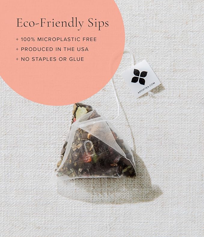 Art of Tea | Bright Eyed 4oz - Caffeine Free Turmeric Ginger Tea | Wellness Loose Leaf Artisan Tea