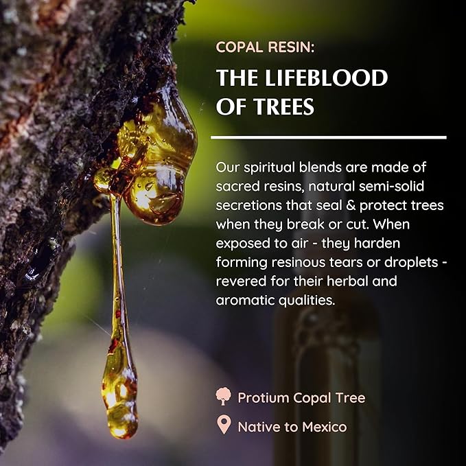 Copal Natural Resin Mist Spray by Aromafume | 100 ml / 3.3oz | Ideal for deep relaxation, spirituality & rituals | Made with Copal Resin from Mexico | Non-alcoholic, non-toxic & vegan