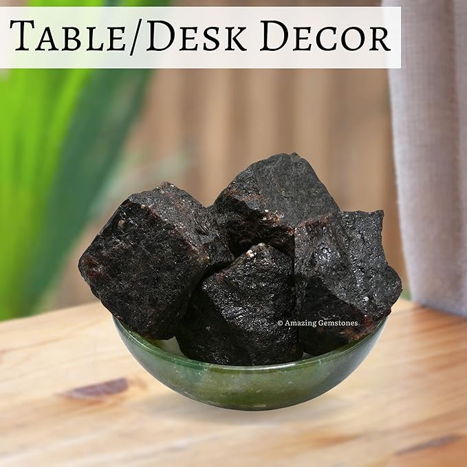 Amazing Gemstone Garnet Raw Crystals and Healing Stones, Natural Rocks for Tumbling - DIY Raw Stones and Crystals, 2 Pieces