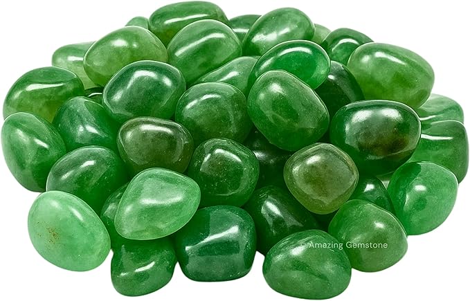 Amazing Gemstone Green Strawberry Quartz Crystals and Healing Stones Tumbled - 1 oz Green Strawberry Quartz Stone, Healing Stones for Energy Balance, Premium Polished Gems Rocks for Meditation