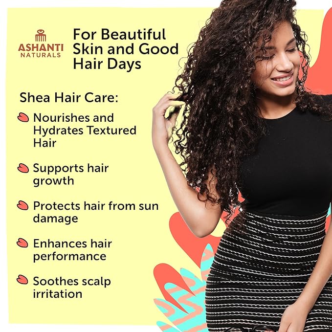 Ashanti Naturals Creamy Yellow Shea Butter Body Butter | Grade A, 100% Natural African Raw Shea Butter for Dry Skin, Face and Hair (8oz)