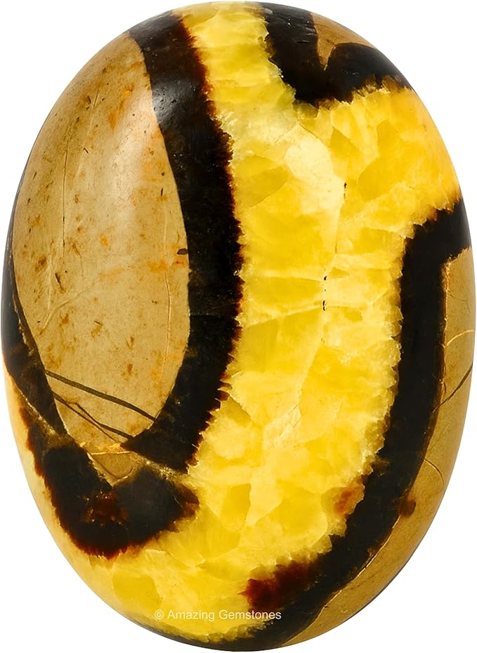 Amazing Gemstone Septarian Crystals and Healing Stones - Large Palm Stone Crystals Piedra - Crystal for Good Luck, Balanced Positive Energy, Meditation - Unique Stocking Stuffers, Gifts for Women, Men