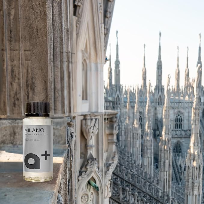 Aromar+ Fragrance Oil – Milano-Inspired by Westin – Luxury Hotel Scent Experience with Cashmere, Amber, & Citrus, – for Waterless Diffusers – Long-Lasting Home Scents – 2oz/60mL