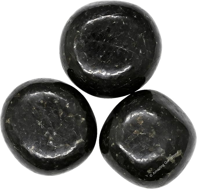 Amazing Gemstone Nuummite Crystals & Healing Stones Tumbled - 1oz Nuummite Stone Gem Stones, Healing Stones for Energy Balance,Stress Relief - Premium Polished Gems Rocks for Meditation & Wellness