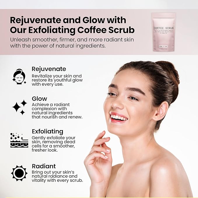 Life's Buttter Exfoliating Coffee Scrub with Natural Arabica Coffee Effective Against Cellulite, Stretch Marks, Scars and Acne | Organic Shea Butter and Sweet Almond Oil