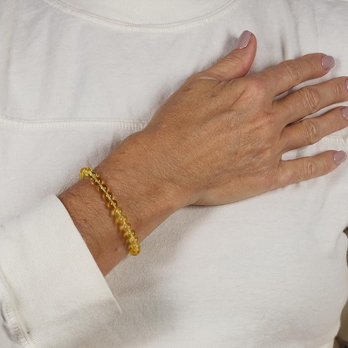 Cherry Tree Collection - Small, Medium, Large Sizes - Gemstone Beaded Bracelets For Women and Men - 6mm Round Beads