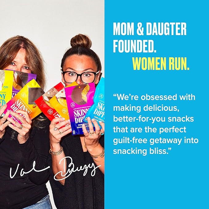 SkinnyDipped Dark Chocolate Peanut Butter Almonds, Chocolate Covered Almonds, Low Sugar, Gluten Free, Healthy Snack, 1.2 Ounce Bags (Pack of 15)