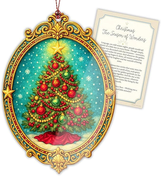 Christmas ornament 2025 - Vintage Christmas ornament - Acrylic xmas ornament - Art ornament - Christmas ornament 2025 - Suncatcher Effect window hanging - car hanging accessories