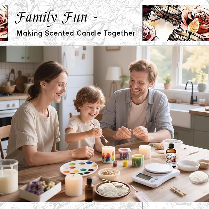 HIQILI Rose Fragrance Oil for Candle & Soap Making, Essential Oil for Diffuser, Floral Scents, Add to Laundry Dryer Balls - 1 Fl Oz