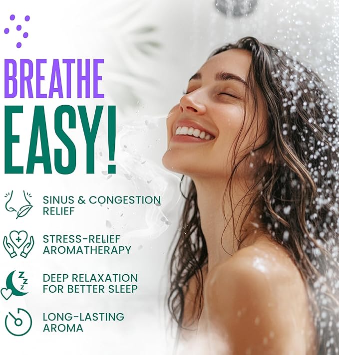 Cleverfy Eucalyptus for Shower Steamers Aromatherapy – Stocking Stuffers for Women, Teens and Wife – Christmas Gifts for Women and Teen Girls – White Elephant Gifts for Adults – 18 Tablets