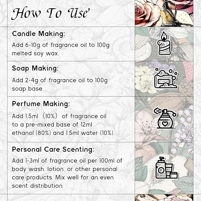 HIQILI Floral Veil Fragrance Oil for Candle & Soap Making, Inspired by ISY-Myake L.d'Isy-Florale, Humidifier, Add to Scented Sachets, Reed Diffuser Oil Refill - 5.07 Fl Oz