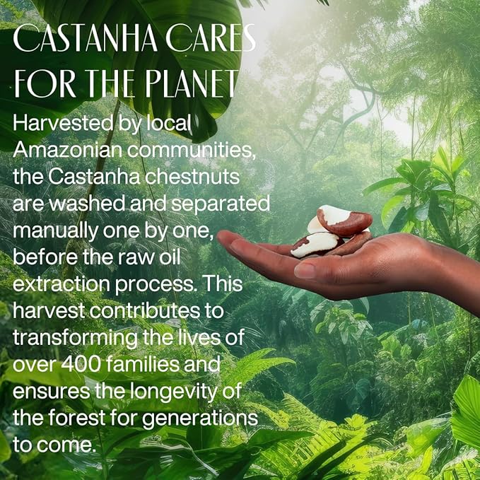 Natura - Brazil Nut Hand Cream - Anti-Dryness Castanha Hand Balm - 24-Hour Deep Hydration Skin Moisturizer - Vegan Skin Care - Brazilian Beauty Secrets - Self Care & Body Care - 1.4oz (40g)