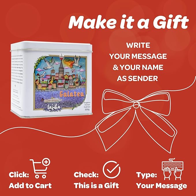 Lazika Earl Grey Loose Leaf Tea, 7 Oz, Breakfast Tea with Petite Presentatiton Box, Early Harvest, Handcrafted