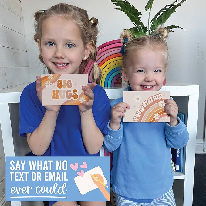 Hadley Designs Thinking of You Cards with Envelopes - 24 Hello Greeting Cards Thinking of You Card for Men & Women Bulk, Blank Encouragement Card for Kids, Just Because Cheerful Encouraging Notecards