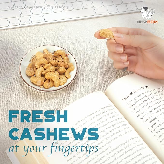 NEWBAM Lightly Salted Cashews Individual Packs - 12 Cashew Snack Packs Roasted Nuts (1.5oz Each) – Keto, Vegan, Gluten-Free - Healthy Snacks for Trail Mix, Office, or Party - Zero Sugar