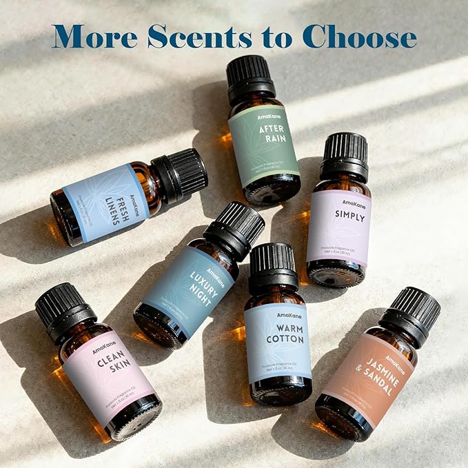 AmaKane Rain Fragrance Oil 30ml, Clean Fresh Essential Oil for Diffuser, Premium Scented Oil for Home Laundry, Candle & Soap Making Scents, Long-Lasting Aromatherapy Oil