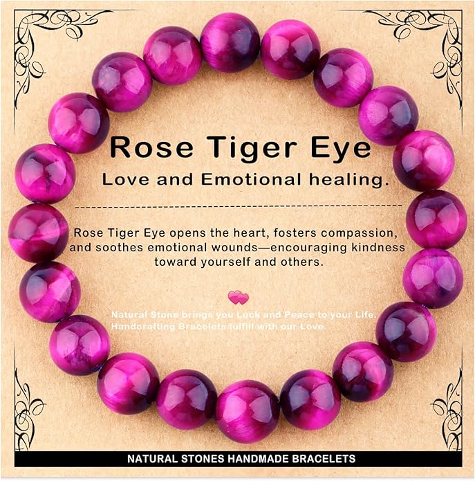 AD Beads 4mm6mm8mm10mm Handmade Bracelet - Natural Gemstone for Peace and Tranquility - Meditation, Yoga, Healing and Energy Gift for Unisex