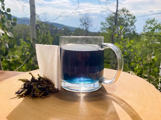 Jade Tea - Organic Polyphenol Tea - Peppermint Leaf, Star Anise, Clove, & Butterfly Pea Flower - Antioxidant Rich for Inflammation Support - Poha Berry Flavor - 25 Count (Pack of 1) - Made In USA