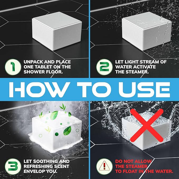 Shower Steamers for Men 15 Pack Menthol Aromatherapy Shower Steamers, Strong Scent, Long Lasting, Premium Essential Oils, Gifts for Men Relaxation and Sinus Relief