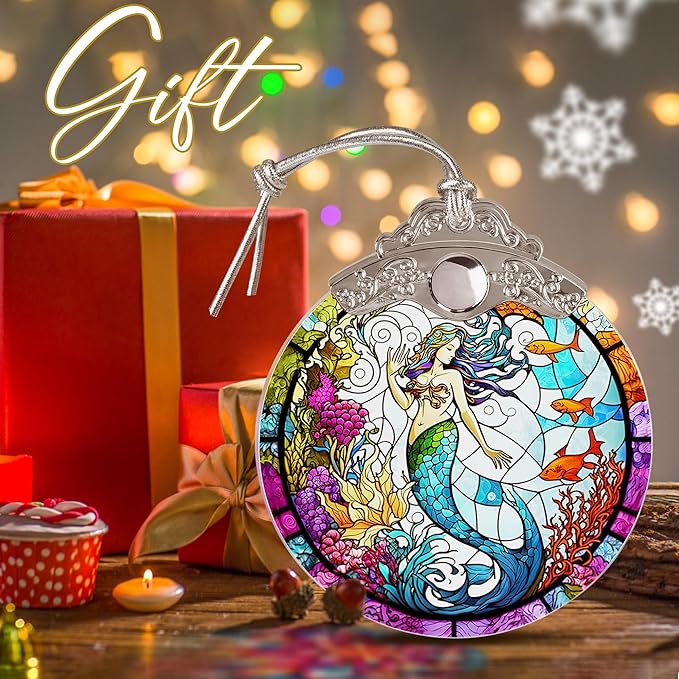 Beautiful Mermaid Ornament - Christmas Keepsake & Stocking Stuffer - Gift for Girls