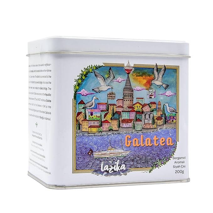 Lazika Earl Grey Loose Leaf Tea, 7 Oz, Breakfast Tea with Petite Presentatiton Box, Early Harvest, Handcrafted