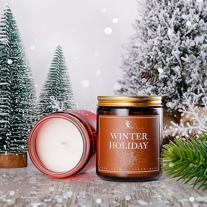 4 Packs Scented Candles for Home,Long Lasting Scented Candles Set, Aromatherapy Birthday Candles for Winter Fall Decorations, Halloween Chirtmas Gifts for Women Men Family