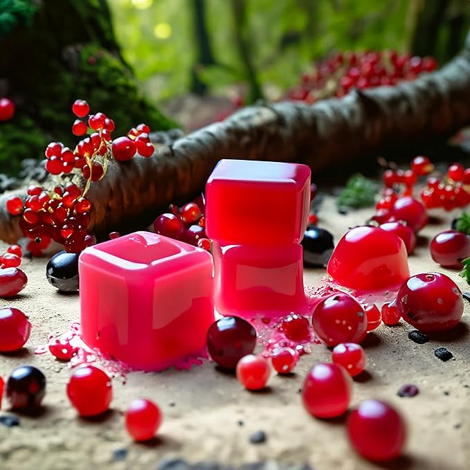 Cranberry Woods Strongly Scented Hand Poured Vegan Wax Melts, 12 Scented Wax Cubes, 6.4 Ounces in 2 x 6-Packs