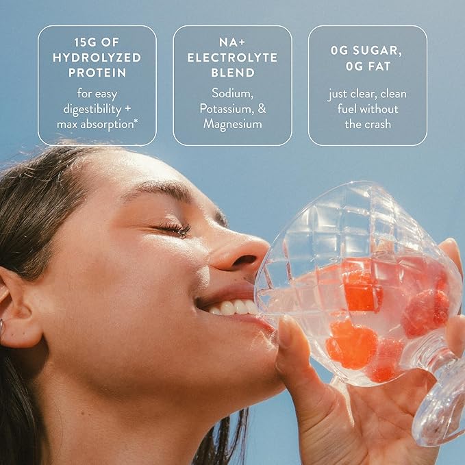 Arrae Clear Protein – Natural Protein Supplement, Smooth Texture, Easy to Mix, 14 Servings, Clean Formula with Electrolytes