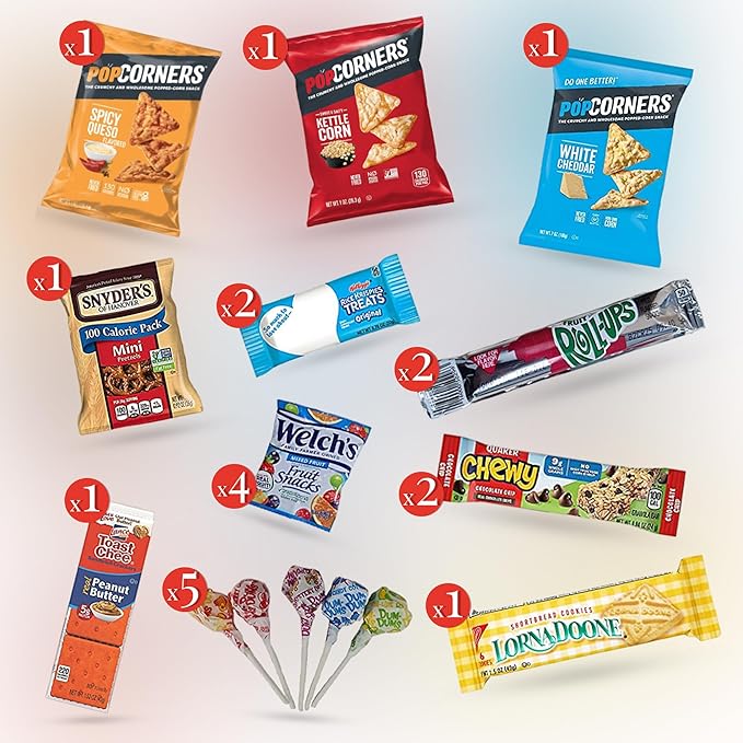Jumbo Jumble Snack Box (45 Count) Gift Care Package Snacks Variety Pack for Adults Teens Kids Men Women School College Office Birthday (Energy Set)