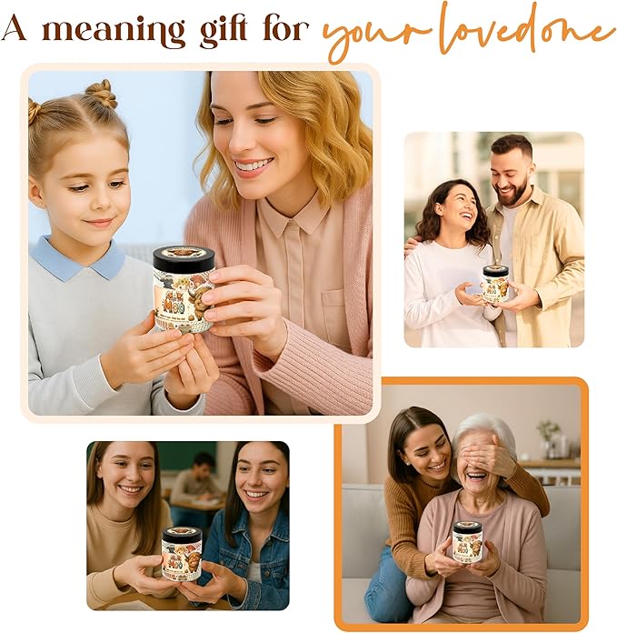 Positive Moo Jar with 60 Affirmation Cards - Emotional Support Moo, Highland Cow Gifts, Highland Cow Decor, Cow Decor, Highland Cow, Highland Cow Gift For Women, Cow Gifts