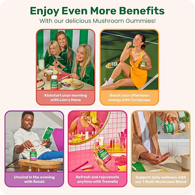 Fungies Electrolyte Drink Mix with Lion's Mane Mushroom & Essential Electrolytes, 24 Variety Pack - Sugar-Free Hydration Supplement Powder for Adults for Brain Health & Focus - Mushroom Supplement