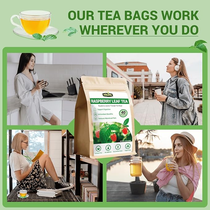 Raspberry Leaf Herbal Tea - 40 Teabags