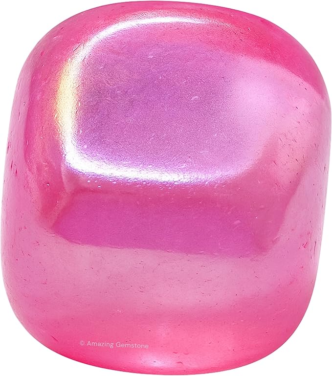 Amazing Gemstone Rose Aura Quartz Crystals and Healing Stones Tumbled - 1 oz Rose Aura Quartz Stone, Healing Stones for Energy Balance, Stress Relief - Premium Polished Gems Rocks for Meditation