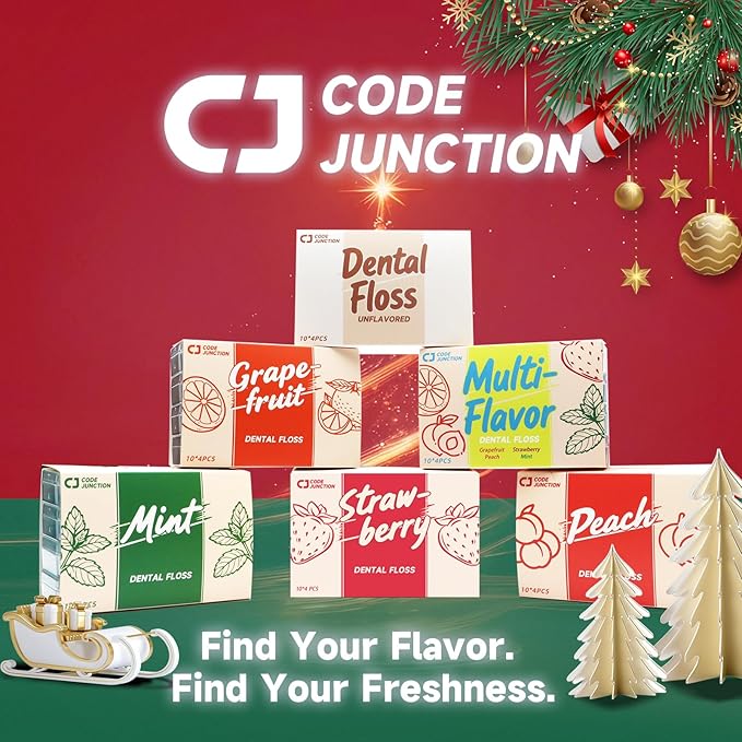 Travel Floss Picks, Strawberry Flavor, Dental Floss for Adults, 120 Count (3 x 40 Packs)