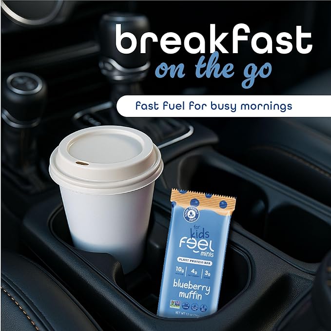 FEEL Kids Protein Bars Minis | Variety Pack | 10g Plant Protein | 100 Calories | No Added Sugar | Daily Veggies | Gluten Free, No Nuts, No Soy, No Dairy, No Grains (Pack of 12)