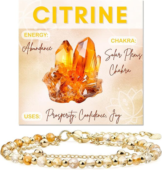 Farfume Crystal Bracelet Beaded Bracelets for Women 4mm Natural Stone Beads Gemstone Handmade Anxiety Jewelry Gifts