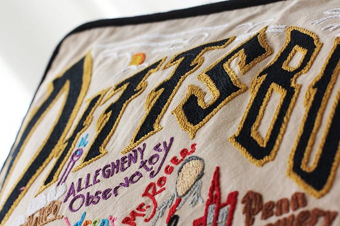 Catstudio Pittsburgh Embroidered Decorative Throw Pillow