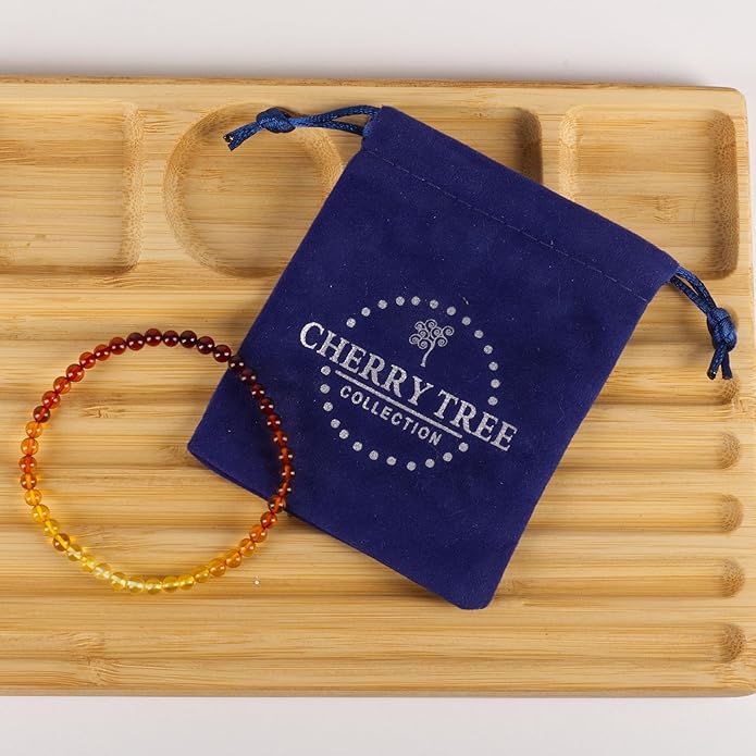 Cherry Tree Collection - Small, Medium, Large Sizes - Gemstone Beaded Bracelets For Women and Men - 4mm Round Beads