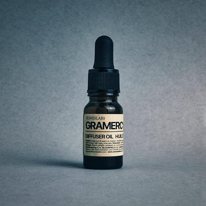 Gramercy Diffuser Oil, Boutique Hotel, Goji, Amber, Vanilla, Guaiac Wood, Spices, Musk, Sandalwood Essential Oils Blend for Ultrasonic Diffuser